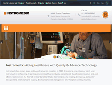 Tablet Screenshot of instromedixindia.com